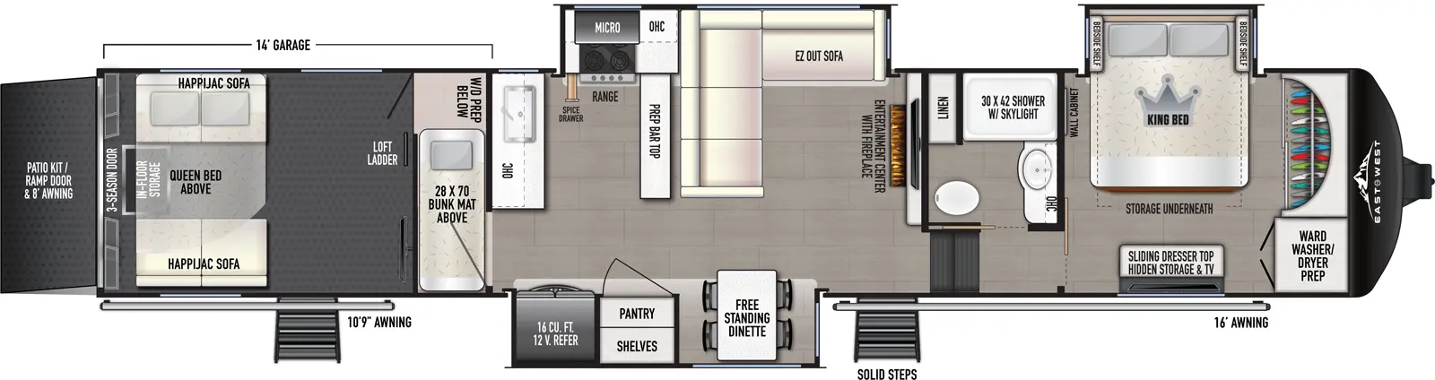Takoda 399TH Floorplan